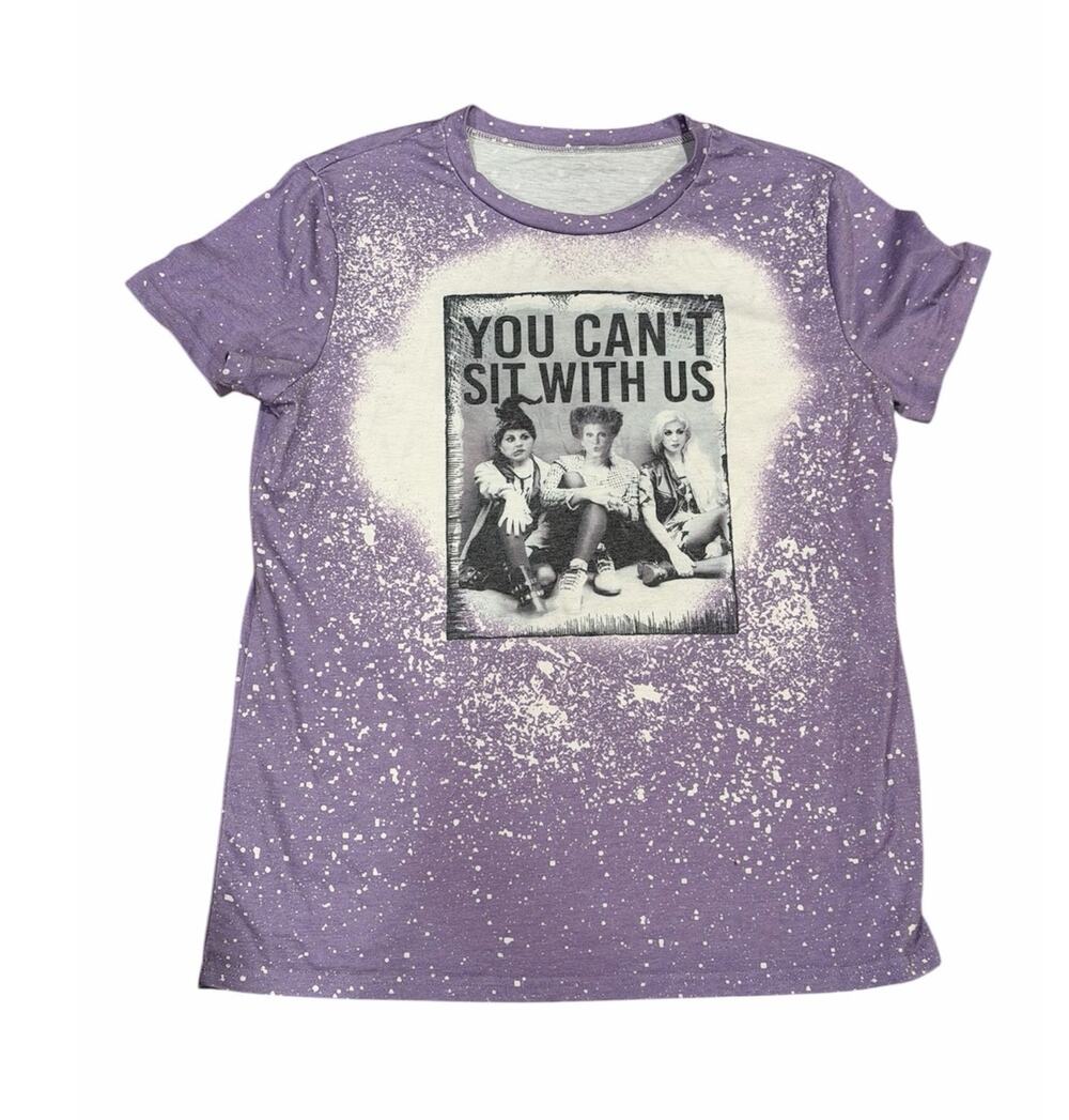 Hocus Pocus Halloween Shirt Purple Witch Funny Graphic Tee Medium Spooky